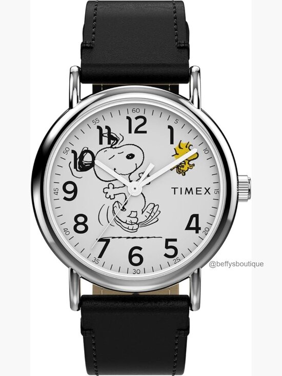 38mm Analog Quartz Watch with Leather Strap main image 5